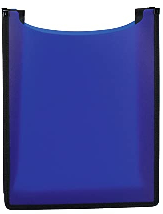 HERMA 19481 Heftbox A4 Schulranzen transparent blau, oben offen, Kinder Schulheftbox aus Plastik für Schnellhefter, Bücher, Schulhefte, Blöcke & Unterlagen, stabile Heftmappe für den Rucksack