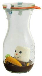 Heißer Schneemann im Weckglas zum aufgießen mit Milch I Geschenkidee