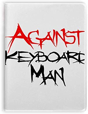 Against Keyboard Man Art Deco Geschenk Fashion Notebook Gum Cover Diary Soft Cover Journal