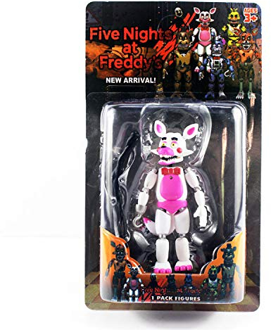 FNAF Figure Set Schwester Location Action Figure Statue Lustige Zeit Albtraum Bonnie Foxy Modell Schreibtisch Dekor