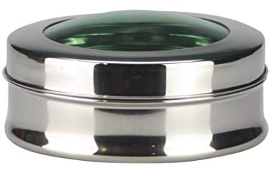 Stainless Steel Cake Storage Tin With See Through Lid Airtight Puri Dabba Canister Cupcake Biscuit Cookie Storage Tin Container Food Storage Roti Chapati Keeper Box, Round