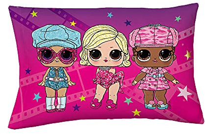 Franco Kinder-Bettwäsche, superweiche Mikrofaser, wendbar, 50,8 x 76,2 cm, LOL Surprise