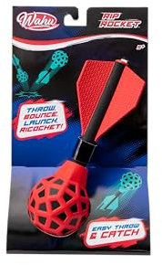 WAHU Rip Rocket - Red | Get Ready to Throw, Bounce and Catch the Amazing Rip Rocket | Flies over 50 metres! | Outdoor Garden Toys | Suitable for Ages 5+