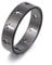 TEAMER Edelstahl Paar Ring Mode Einfach Lässig Fingerringe Schmuck Verlobung Jubiläum für Männer Frauen (7, KREUZ-SCHWARZ)