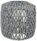 LOVIVER Suspension Abat-Jour Papier Corde rotin Boho tissé à la Main Abat-Jour en Osier pour îlot de Cuisine, Chambre, Restaurant, Salle à Manger (Gris B)