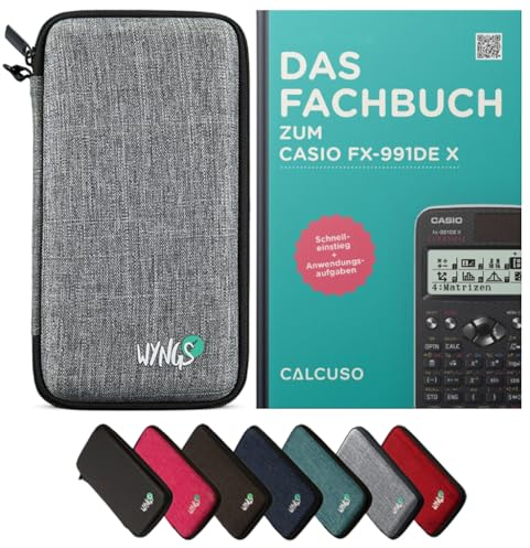 CALCUSO Zubehör Standardpaket Hellgrau kompatibel für Taschenrechner Casio FX-991DE X