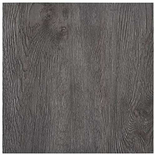 HOMIUSE Laminat Dielen Selbstklebend 5,11 m² PVC Braun PVC Bodenbelag Selbstklebend Laminatboden Fliesenaufkleber Holzoptik Wandverkleidung Holz Bodenfolie Selbstklebend für Küche Bad Wohnzimmer
