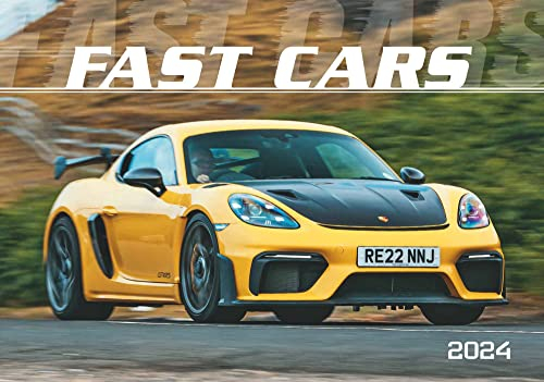 Fast Cars 2024 - Bildkalender 48,5x34 cm - mit vielen Zusatzinformationen zu den Luxuswagen - Technikkalender - Wandplaner - Wandkalender