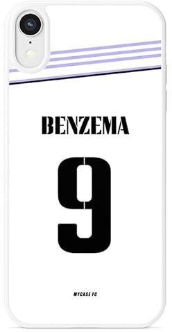MYCASEFC Karim Benzema iPhone 14 Silicone Flocking Football Case for Smartphone Printed in France