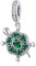 Charm Tartaruga Portafortuna Testuggine Guscio verde ciondolo pendente in argento 925 - Les Folies per Pandora