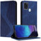 Fatcatparadise Funda para Samsung Galaxy A21S, Funda Libro Samsung A21S, Cuero Fundas con Tapa Libro Móvil Flip Case Protección Ranura Tarjeta Soporte Magnético Carcasa para Galaxy A21S (Azul)