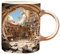 Eteslot 3D Tasse - 3D Bücherregal Becher - 3D Bücherregal Tasse - Bücherwurm Geschenk - Ausgefallene Tassen - Bücherregal Bibliothek Tasse - Keramik Buchliebhaber-Kaffeetasse Mit 3D-Effekt