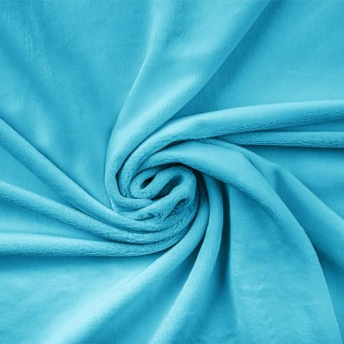 Textrend Microfaser-Plüsch - Minky-Glattes Stoff als Meterware - Stoff Shorty als Meterware in vielen Farben - Textilien 1x1.60m - Stoffe Meterware (Aubergine)