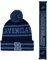 Concept One Unisex-Erwachsene Harry Potter Schal Set, Hogwarts Collegiate Winter Knit Cap mit Manschette und Pom Beanie Mütze, Ravenclaw, Einheitsgröße