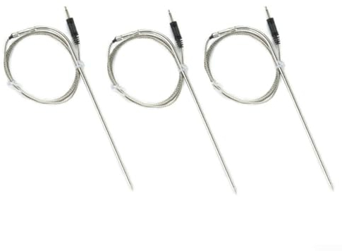 Sonden-Sensor, 3 Stück, Ersatzsonden-Sensor, Ersatzzubehör für BBQ-Thermometer, DC3.5-Anschluss