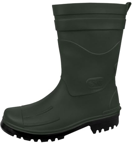 Bockstiegel Herren Gummistiefel Regenstiefel Dirk, Farbe:Grün, Schuhgröße:EUR 45, Artikel:-4590 Oliv/schwarz