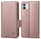 CASBST Handyhülle für iPhone 11 Hülle Premium Leder Schutzhülle Klappbar mit Kartenfach Ständer Magnet für iPhone 11 Handytasche mit RFID Kameraschutz Flip Case Klapphülle für iPhone 11 Rose