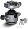 NEEWER GM41 Stativkopf Kugelkopf mit niedrigem Profil 40mm Panorama Kamera Halterung Adapter 1/4 Arca QR Platte kompatibel mit Peak Design Capture Kameraclip 360° schwenkbar 90° neigbar max Last 10kg