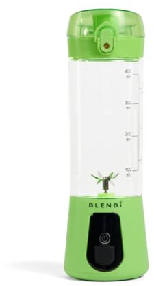 BLENDi Lite Portable Blender (17oz) – USB Rechargeable, Powerful 70W Motor for Smoothies, Protein Shakes & More – Compact, Travel-Friendly & BPA-Free (Lime)