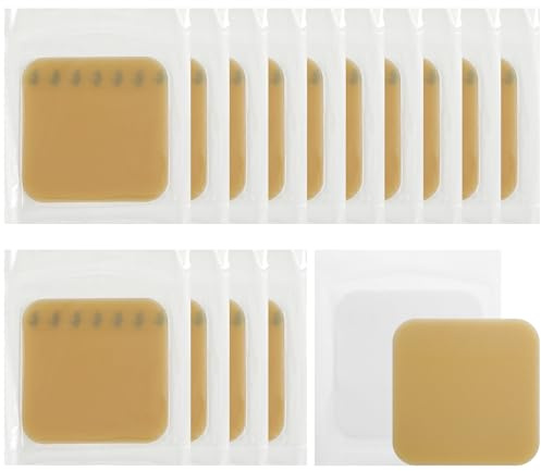 Geiserailie 20 tiras elásticas de barrera de ostomía para estomía de 4 x 4 pulgadas, suministros de colostomía