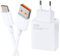 EuAcesry Caricatore Xiaomi 33W Ricarica Veloce 6A con Cavo USB C 2M, Caricabatteria Turbo USB Type-C per Xiaomi 11 Lite/Mi 11i/10T Lite, Redmi Note 11 5G, Caricabatterie Recharge Adattatore