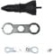 EHYSYN Grease Gun Fittings Rivet Nozzle Nut Guns Riveting Drill Adaptor Nut Tool Multifunction Nail Gun Tool Grease Gun Coupler(Black)