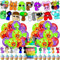 Geburtstag Deko,Geburtstag Party Deko,32pcs Ballon Party Dekoration,mit Banner,Luftballons,Cake Topper，für Kinder Geburtstagsfeier
