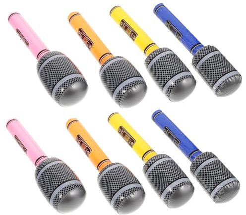 SUPVOX Wireless Microphone for Boys and Girls Inflatable Microphone Props Boom Arm for Parties Bulk