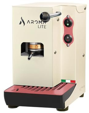 Aroma Lite Creamy, ESE 44 Kaffeepadmaschine (Creme und Rosa)