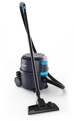 Nilfisk 107421172, Aspirateur Sec VP400 HEPA EC EU-avec Filtre et Buses (Dimensions 398 x 340 x 395 cm, Couleur Bleu foncé, Volume du Sac filtrant 15 l, Poids 5,5 kg)