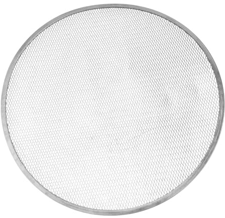 FACAIIO Bandeja antiadherente para pizza de 45,5 cm, 48,5 cm, 50 cm, aluminio para rejilla de horno de red de metal para pasteles, pan, utensilios de cocina
