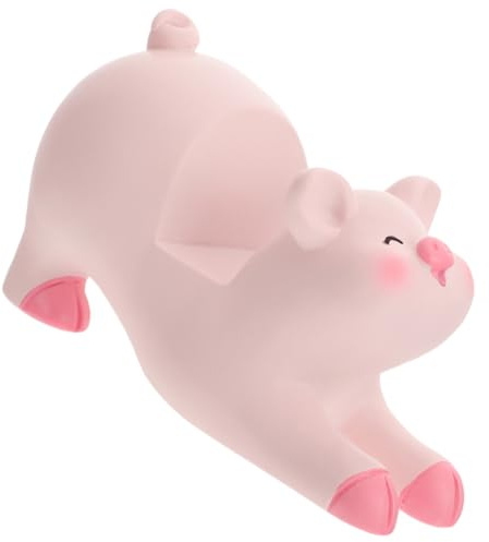 MUELODSIC Adorable Pink Pig Cell Phone Holder Desk Stand Cute Desktop Phone Bracket for Office and Home Decor, 1pcs