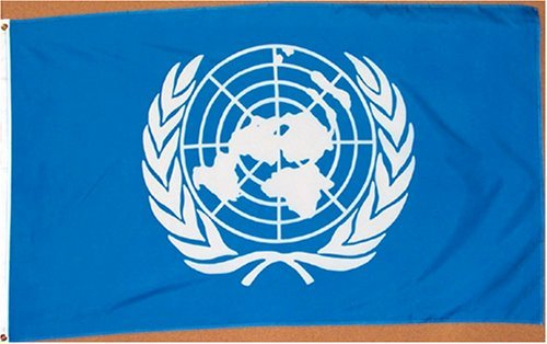 Vereinten Nationen (un) Flag – 3 Fuß von 5 Fuß Polyester (NEU)