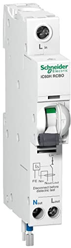 Schneider A9D11832 - Interruttore FI/LS UK, 32A, 1P+N, 30mA, C-Char, tipo A