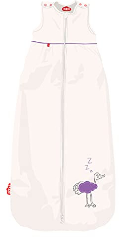 zizzz 4 Jahreszeiten Kinderschlafsack in 3 Größen & vielen süßen Designs - Atmungsaktiver Schlafsack für einen erholsamen Schlaf 110cm (24-48 M), Bird