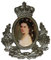 Breiter Hutanstecker Hutabzeichen Hutschmuck Anstecker Sissi Kaiserin Elisabeth mit Ehrenkranz Trachtenpin Brosche