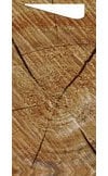 Duni Sacchetto Serviettentasche Motiv Wood, 8,5 x 19 cm, Tissue Serviette 2lagig weiß, 100 Stück