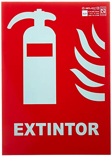 Astlight INC4065.GFJ - Señal de extintor fotoluminiscente multicolor