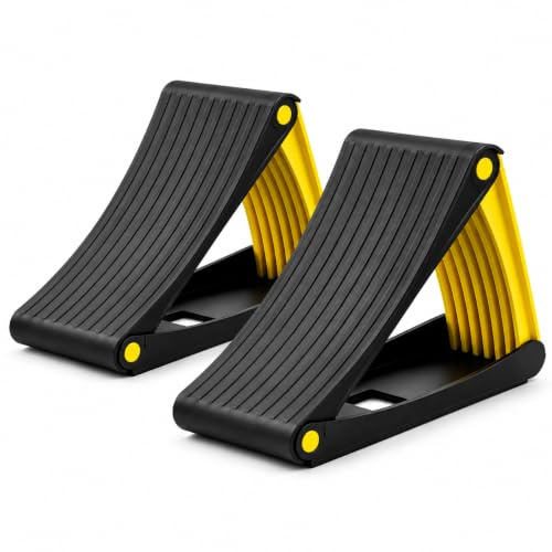Leisurewize - Pack of 2 Folding Heavy Duty Wheel Chocks – Portable Metal Wheel Chock for Caravans, Motorhomes, Trailers, Cars & Vans, Compact Fold Flat Design LW570