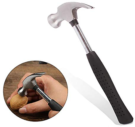 4 oz Stubby Claw Hammer curvo cabeza de acero de fibra de vidrio mango agarre clavo mini pequeño