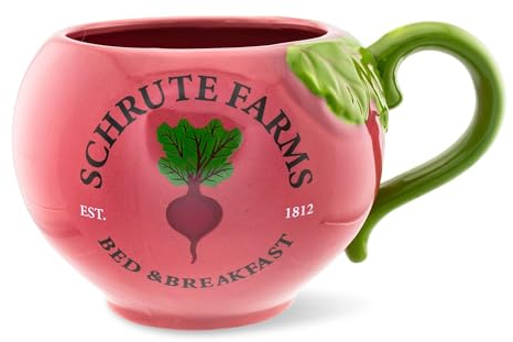 Silver Buffalo The Office Schrute Farms OFC4123D Keramiktasse, rustikal, 568 ml, Rot