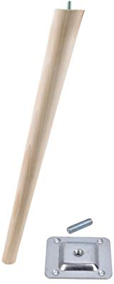 Prima Online 1x Holzfüße Möbelfüße Sofafüße Buche Holzbeine schräg Länge 45cm Buche Holz Oberfläche sauber (1x Schräg 45cm)
