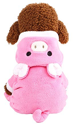YOUCAI Hunde Kapuzenpullover Haustier Kleidung Hund Kapuzenjacke Warmer Weicher Pullover Welpe Herbst Wintermantel Hundepulli Jumpsuit,Stil 4,S
