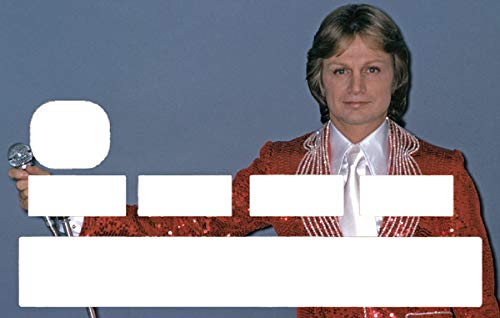 Sticker Hommage Claude François zur Personalisierung Ihrer blauen Karte nach Lust des Moments