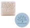 WonDerfulC Natürliche Handgemachte Seife Muster Mini Seife DIY Stempel Siegel Naturharz Mini Druck DIY Handgemachte Seifenstempel Harz Mini Stempel (Paradiesbaum)