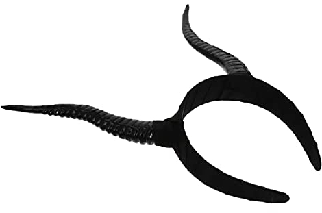 Uonlytech 1 Pcs Halloween Party Stirnbänder Cosplay Gothic Dark Teufel Horn Stirnband Kostüm Kopfschmuck für Halloween Chrismas Party