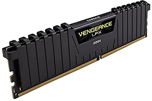 Corsair Vengeance LPX 32GB (2 x 16GB) DDR4 3600 (PC4-28800) C16 1.35V Desktop Memory - Black, CMK32GX4M2D3600C16, schwarz
