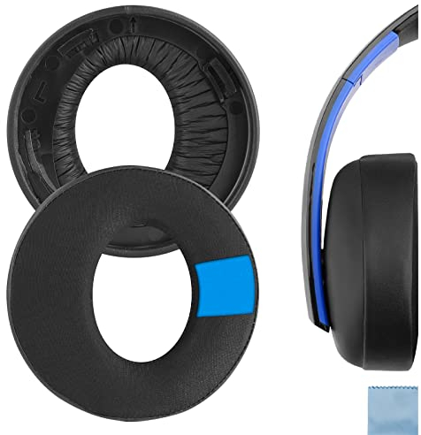 Geekria Replacement Ear Pads Compatible with Sony PS4, PS3, PSV Gold Wireless Headphones Ear Cushions, Headset Earpads, Ear Cups Repair Parts