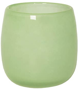 Blumentopf Glaspot Sommer Schale Vase Windlicht dichwandig 16 cm lemon