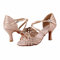 Syrads Donna Peep Toe Cross Strap Strass Tango Social Ballroom Scarpe da Ballo Latino Scarpe da Ballo per Feste di Matrimonio,Colore Chiaro 7.5cm Heel,40 EU